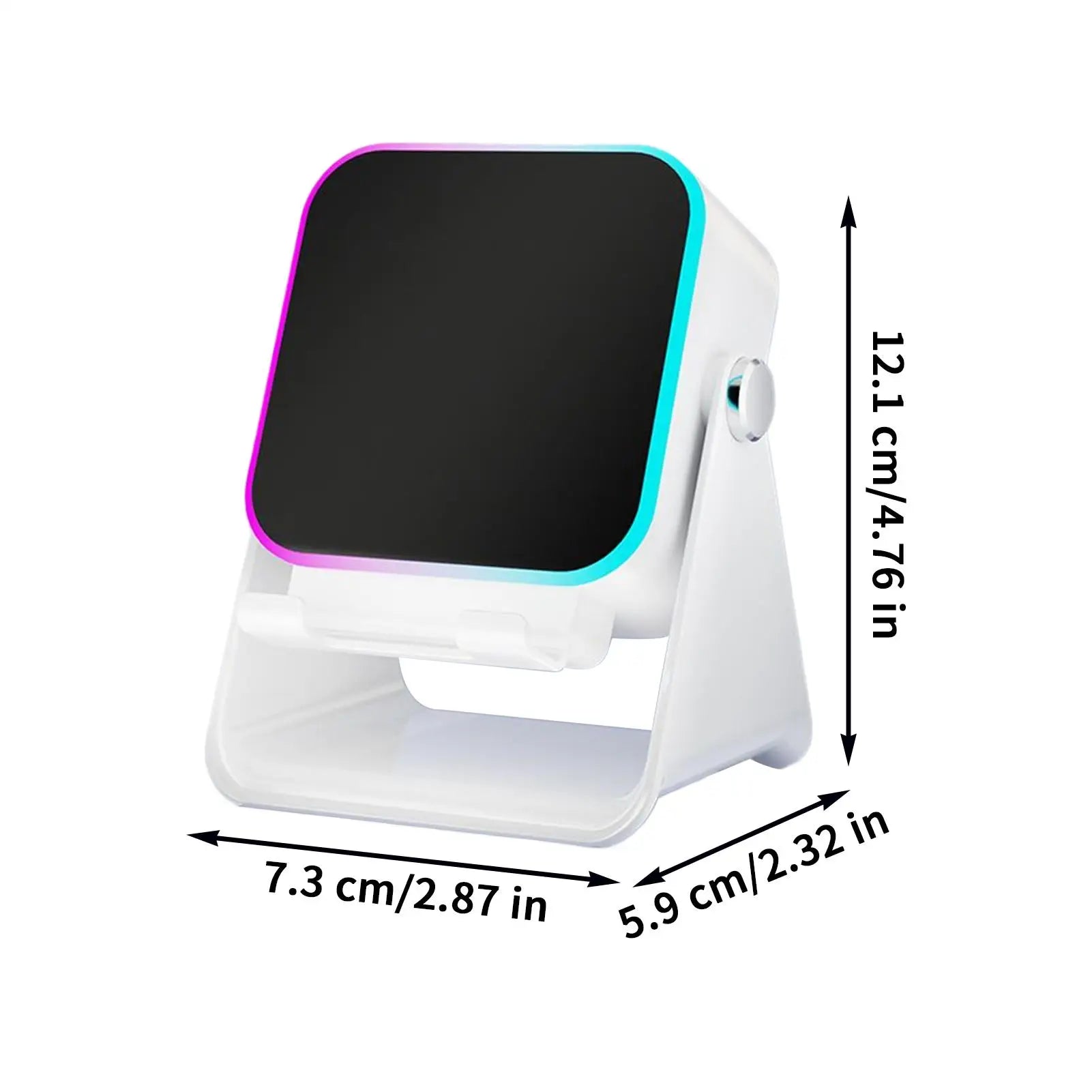 Smart Sensing Bluetooth Speaker Stand with 10W Wireless Charging and Ambient Light - Perfect for Home and Office