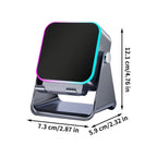 Smart Sensing Bluetooth Speaker Stand with 10W Wireless Charging and Ambient Light - Perfect for Home and Office