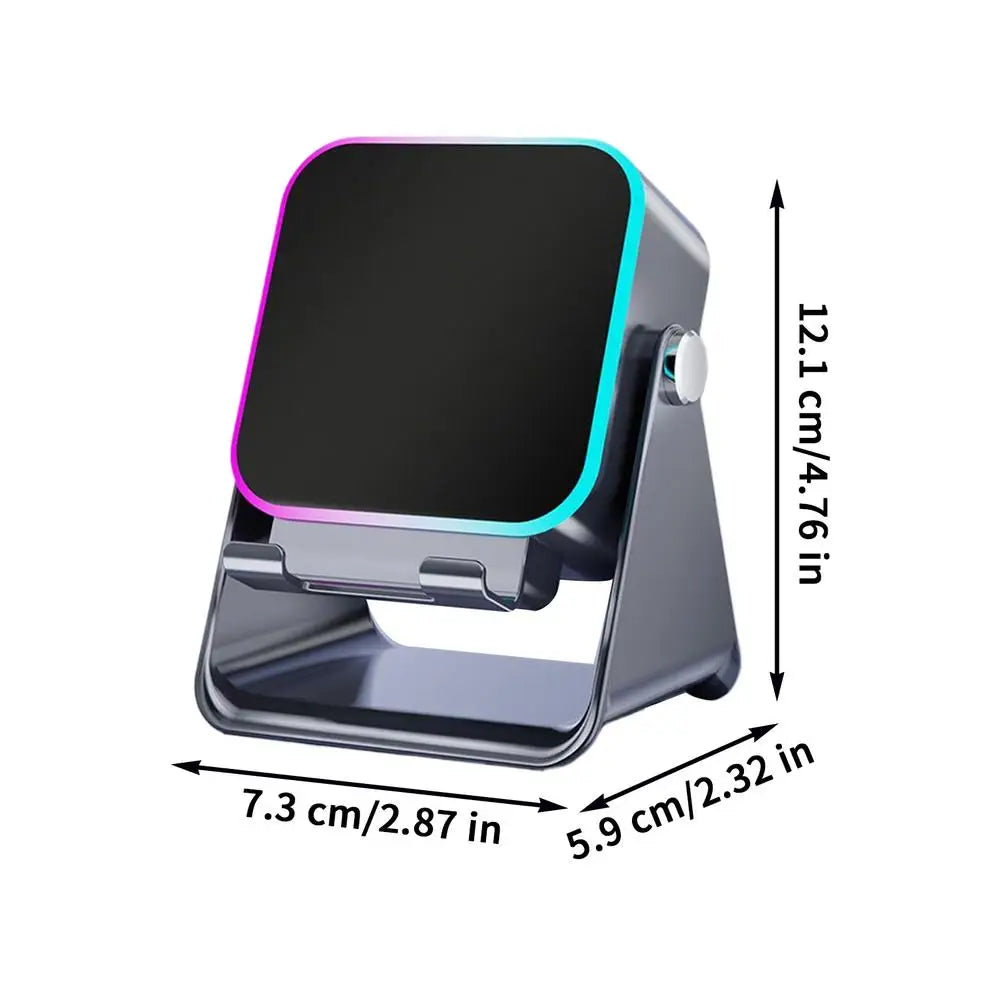 Smart Sensing Bluetooth Speaker Stand with 10W Wireless Charging and Ambient Light - Perfect for Home and Office